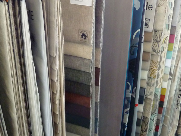 Fabric samples from Lindy's Curtains and Blinds